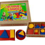 BLOQUE LOGICO DE MADERA X 60 PCS - (