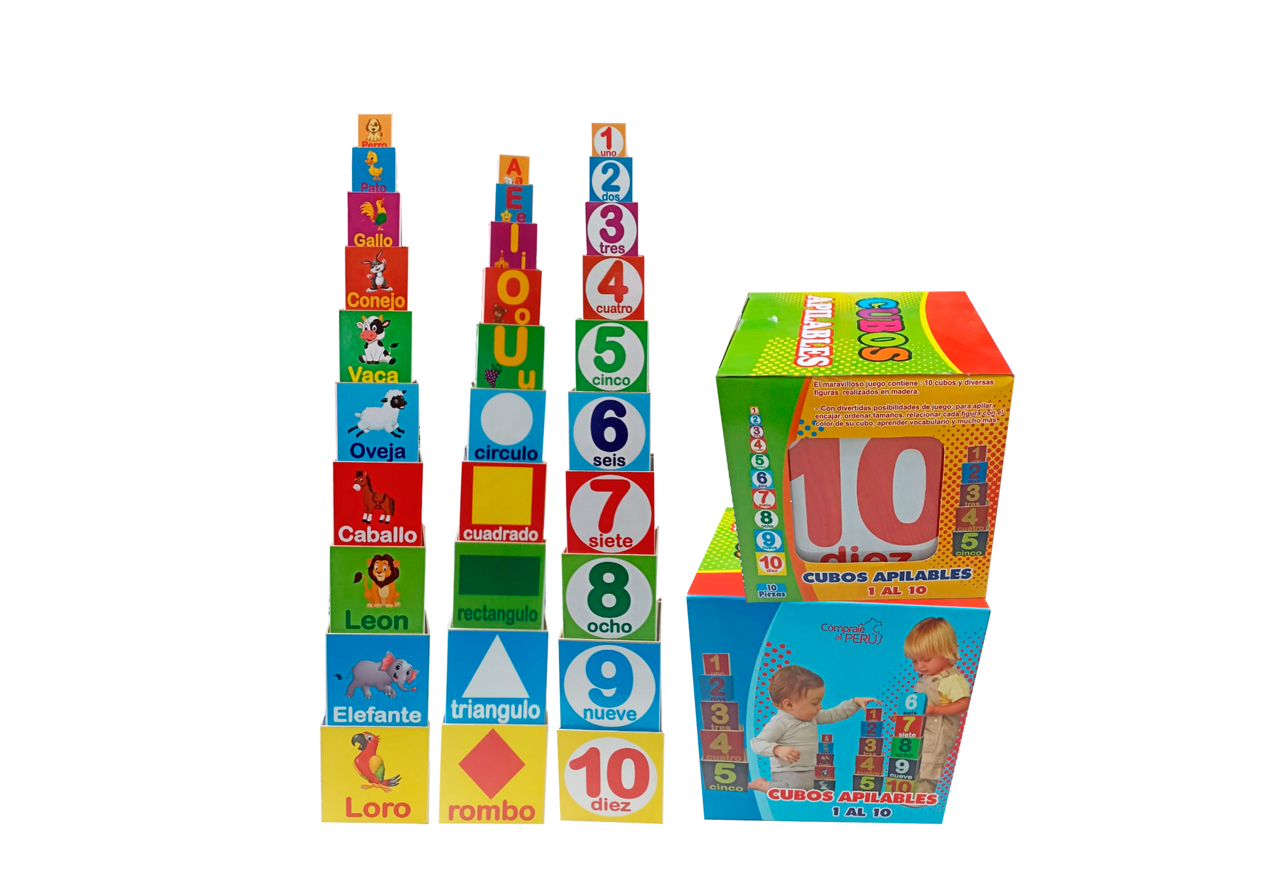 CUBO MR-15 CUBO APILABLE 1 AL 10 - Imagen 1