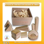BLOQUE CONSTRUCCION NATURAL X 110 PCS CAJA