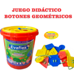 JUEGO DIDÁCTICO  BOTONES GEOMÉTRICOS EVAFLEX