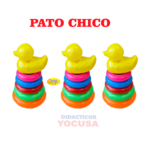 DIDÁCTICO PATO DE 5 AROS DE COLORES