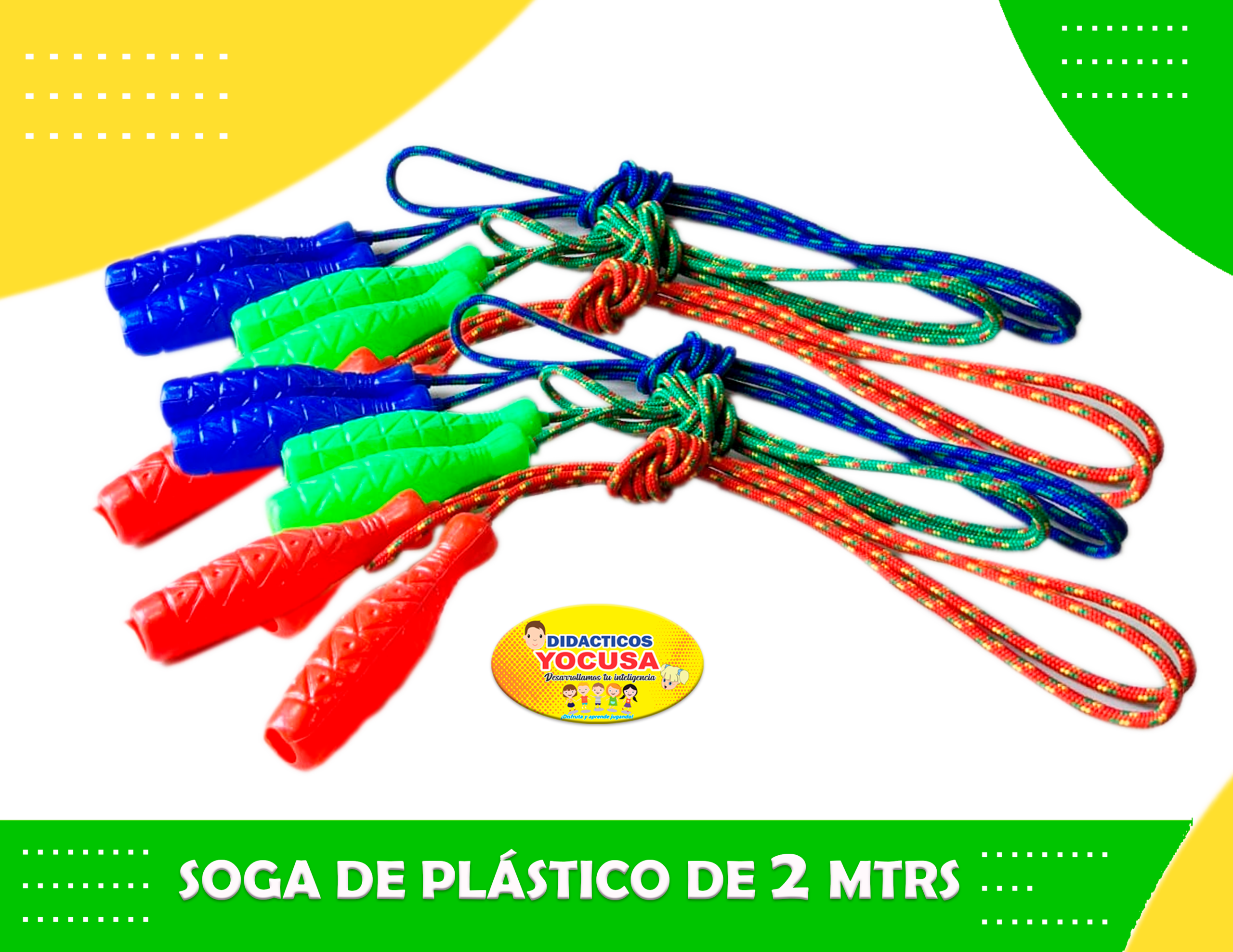 SOGA PLASTICO 2METROS SOGA DE PLASTICO DE 2 MTRS XDOC - Imagen 1