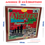 AJEDREZ 3 EN 1 IMANTADO GRANDE - Imagen 2