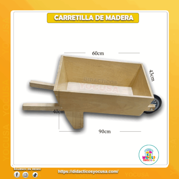 Carretilla de madera