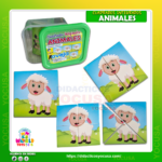 Cuadrados  integrados de animales