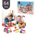 Poliedro de plástico magnético de  64 pcs