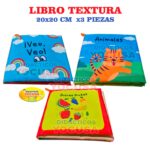 LIBRO DE TELA 20X20  X 3 PCS