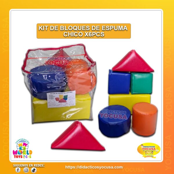 KIT DE BLOQUES DE ESPUMA X 6 PCS CUNA MAS