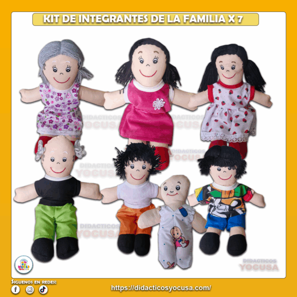 KIT DE INTEGRANTES DE LA FAMILIA X 7 CUNA MAS