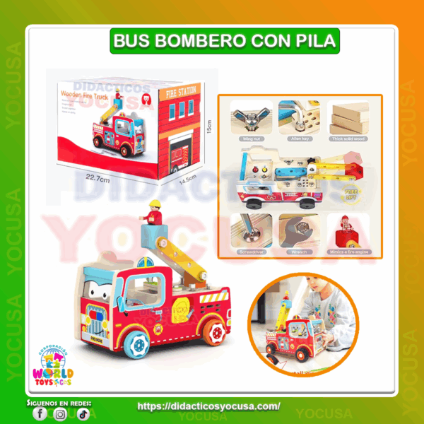 DIDACTICO BOMBERO CON PILA