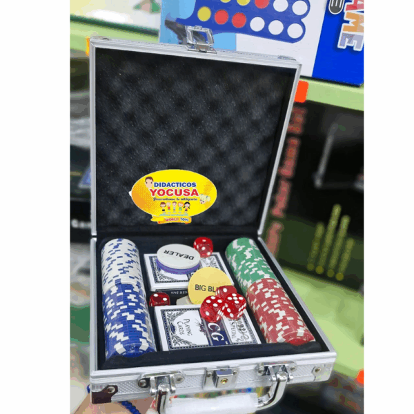 POKER DE 100 PCS MALETA