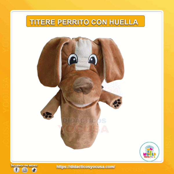 TITERE DE TELA C/ HUELLITAS PERRO PLUSH