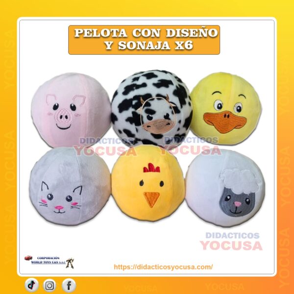 PELOTA X 6 DISEÑO CUNA MAS