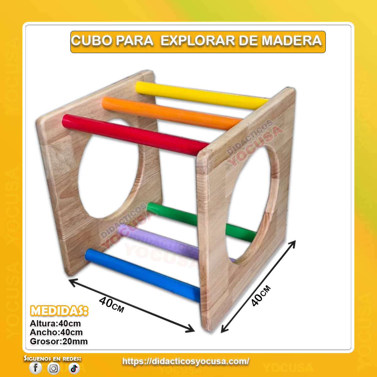 cubo de madera explorar