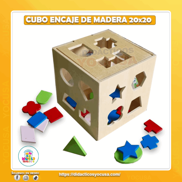 CUBO ENCAJE 20X2O CM