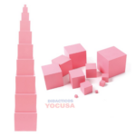 TORRE ROSA MONTESORI 1X1 AL 10X10 CM -