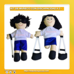 KIT DE MUÑECO CON DISCAPACIDAD X 2