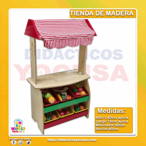 TIENDAS DE MADERA 1.40MTX70X40 CM
