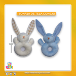 SONAJAS DE TELA CONEJO X 1 -