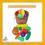 VERDURA DE PLASTICO DE 9 PCS