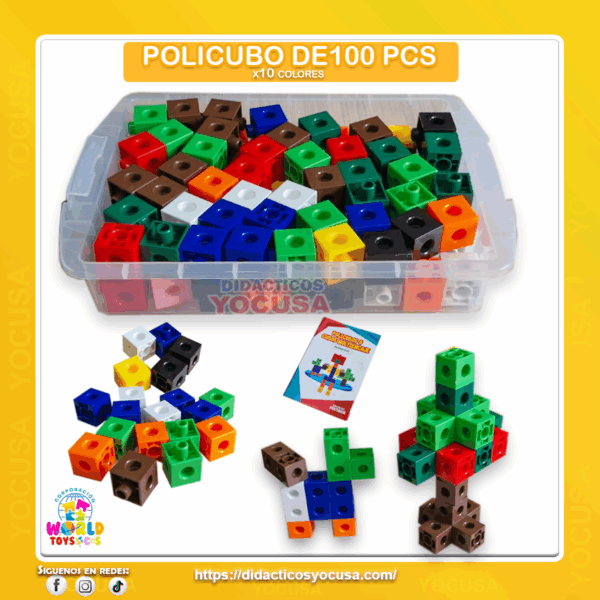 POLICUBO X 100 PCS (3X3CM) TAPER