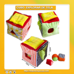 CUBO DE EXPLORAR DE TELA 15X15CM