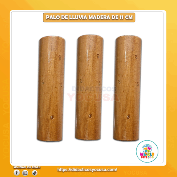 PALO LLUVIA MADERA DE 11 CM CUNA MAS -