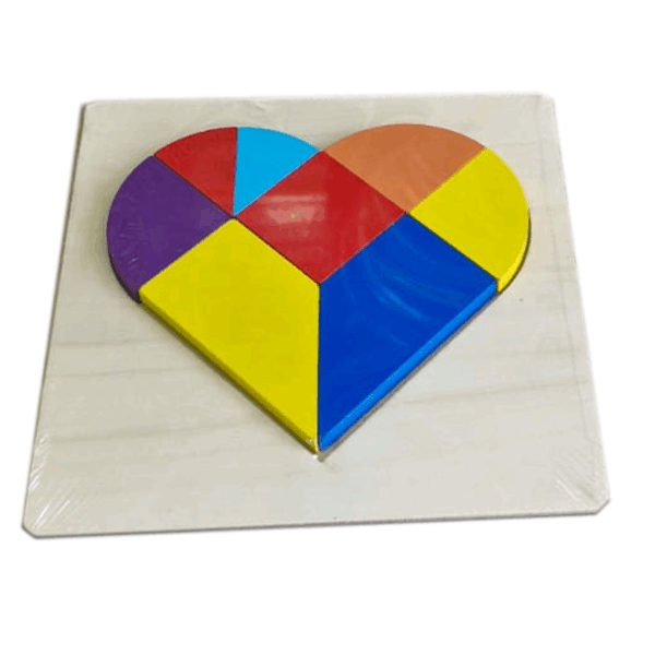 TANGRAM CORAZON DE MADERA