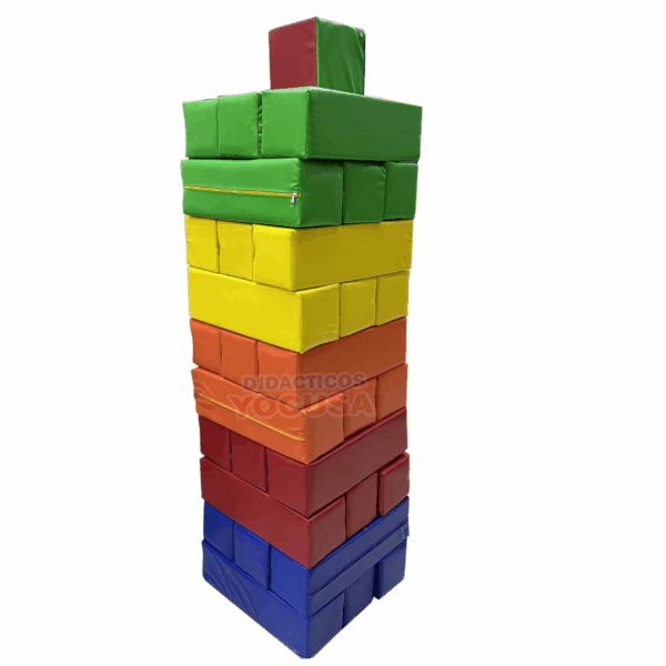 JENGA GIGANTE ESPUMA 50X50X1.5CM X 31PCS