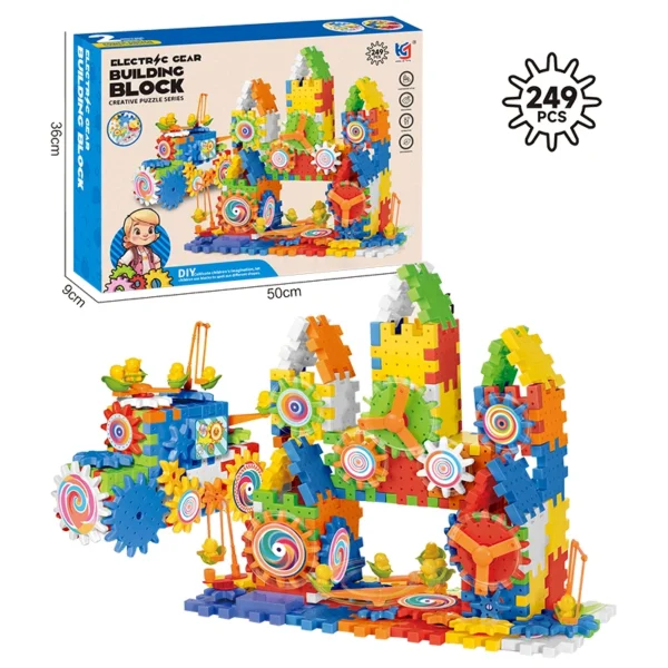 JUGUETE BLOQUE ENGRANAJE X 249 PCS CAJA