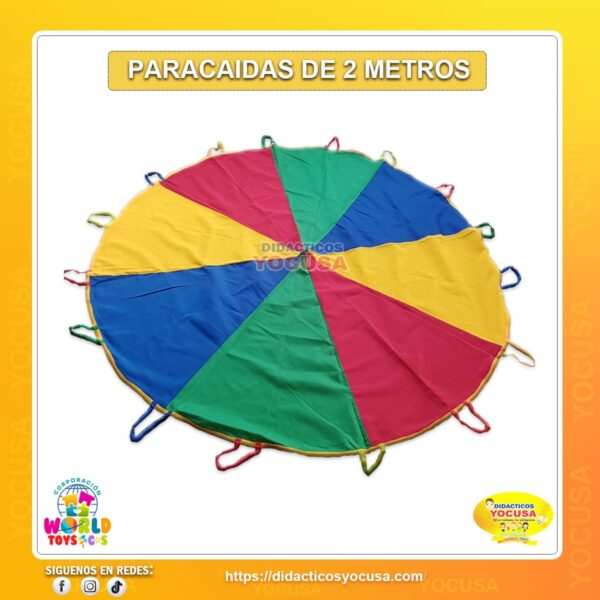 PARACAIDAS DE TELA 2 MTS