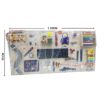 TABLERO SENSORIAL 60X1.20CM EXTRA GRANDE -