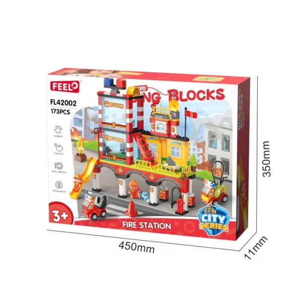 BLOQUE LEGO BOMBERO X 173 PCS