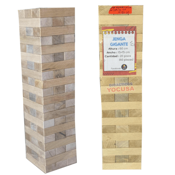 JENGA GIGANTE DE MADERA 60cm