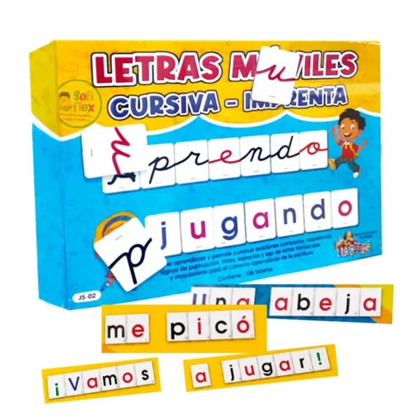 LETRAS MOVILES CURSIVA E IMPRENTA