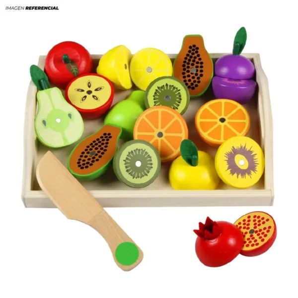 DIDACTICO FRUTAS Y VERDUR  DE MADERA IMANTADA