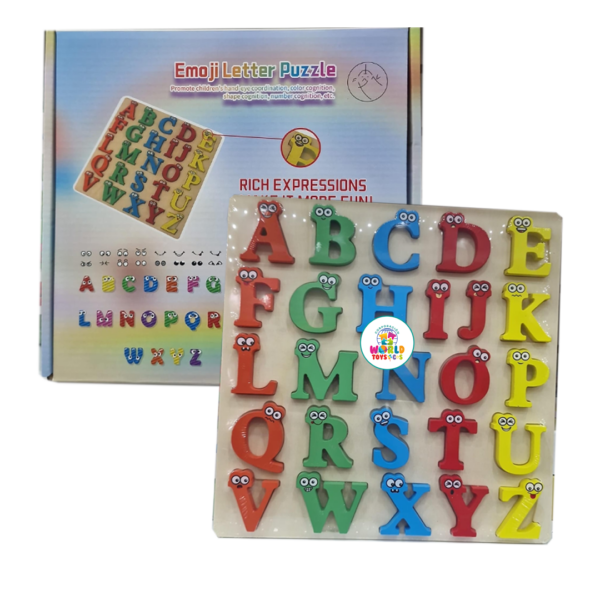ROMPECABEZA  LETRAS CON OJITOS EN CAJA