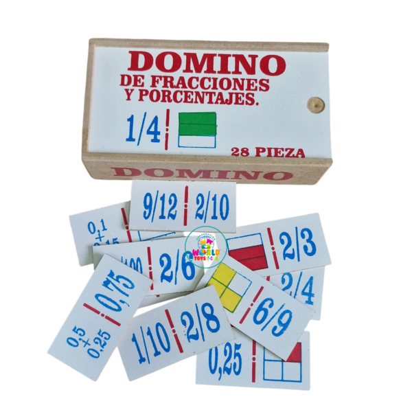 DOMINO DE FRACCIONES Y PORCENTAJES