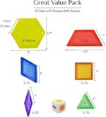 FIGIRAS GEOM TRASLUCI POTE DE 140 PCS - Imagen 2
