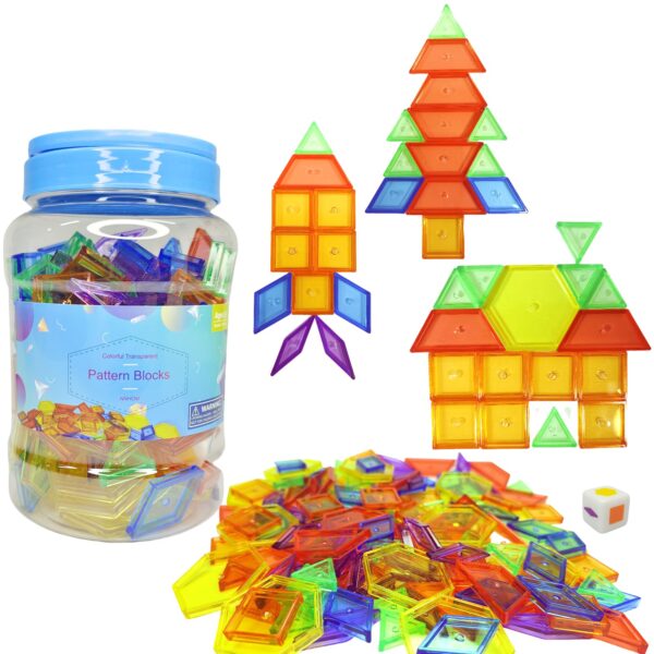 FIGIRAS GEOM TRASLUCI POTE DE 140 PCS