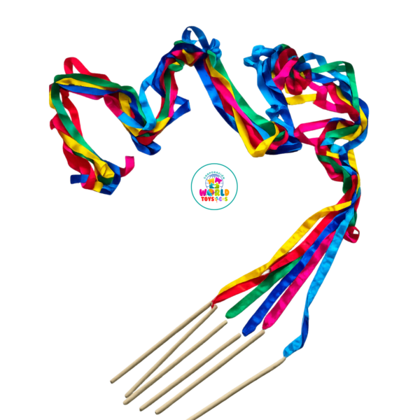 PALITO RITMICO DE 50 CM CON CINTA DE 6 MTS GIMANASIA -