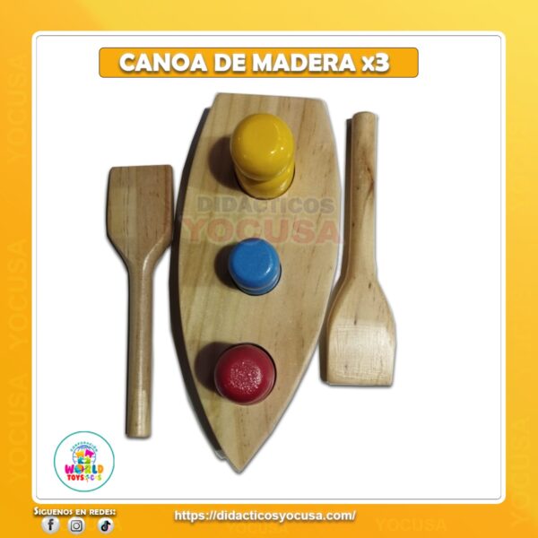 CANOA DE MADERA -