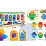 SET DE 6 HUEVITOS DE COLORES Y CUCHARITAS
