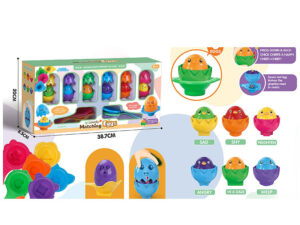 SET DE 6 HUEVITOS DE COLORES Y CUCHARITAS