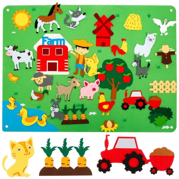 ALFOMBRA DE ANIMALES DE FIELTRO SENSORIAL