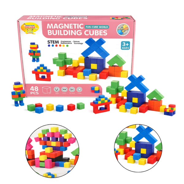 CUBOS DE COLORES IMANTADOS X 48 PCS