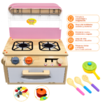 COCINA DE MADERA CON ACCESORIOS ARBOLITO - Imagen 2