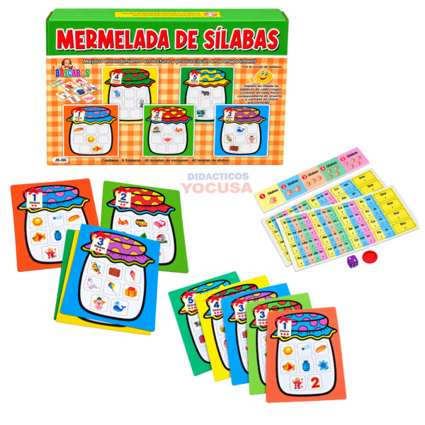 JUEGO MERMELADA DE SILABAS BRYCARD