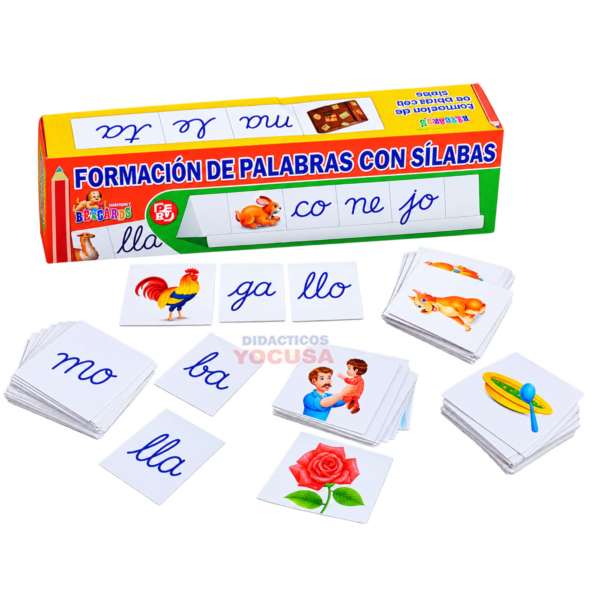 FORMACION DE  PALABRAS CON SILABAS EN CAJA BRYCARD