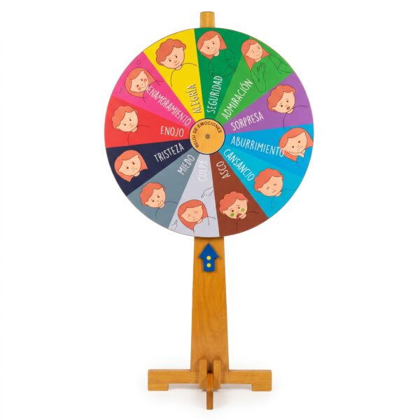 RULETA DE MADERA DE EMOCIONES GRANDE